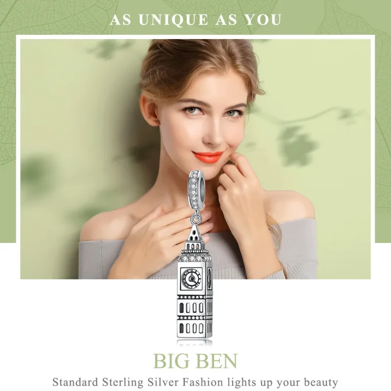 (immagine per) Charm Pendente tipo Pandora Big Ben della Gran Bretagna - SCC868 - Visualizza 6