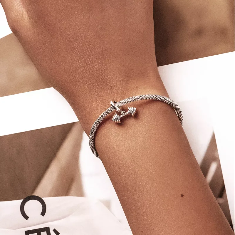 (immagine per) Charm Pendente tipo Pandora Bilanciere per sollevamento pesi - SCC2052 - Visualizza 5