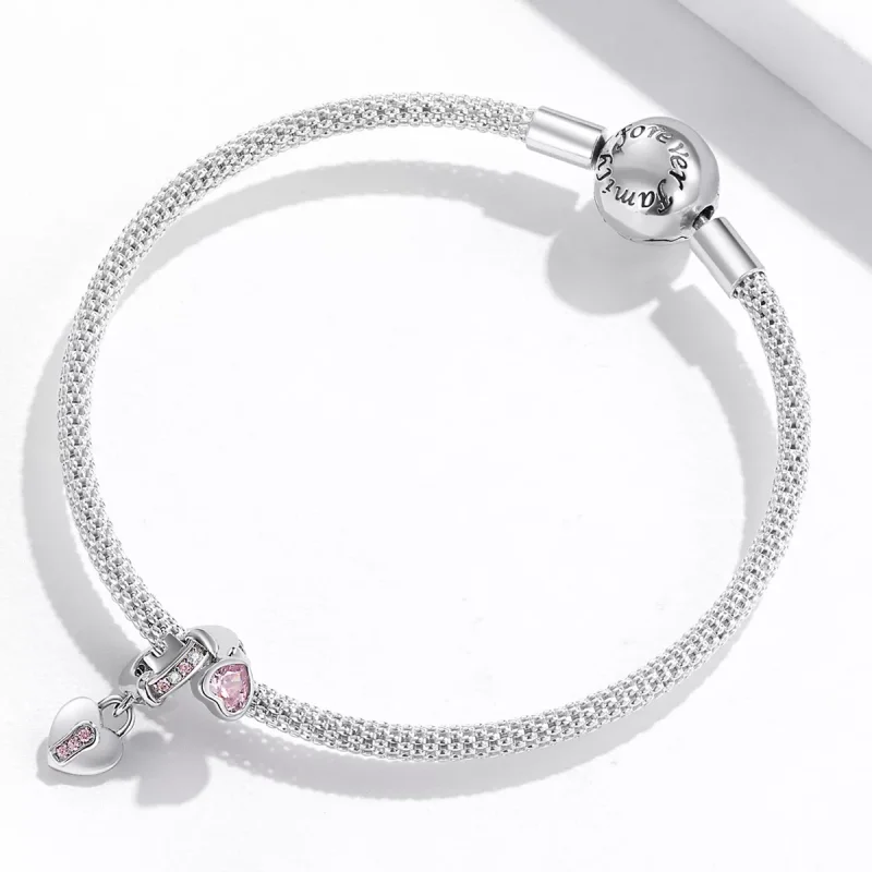 (immagine per) Charm Pendente tipo Pandora Blocco d'amore - SCC2124 - Visualizza 3
