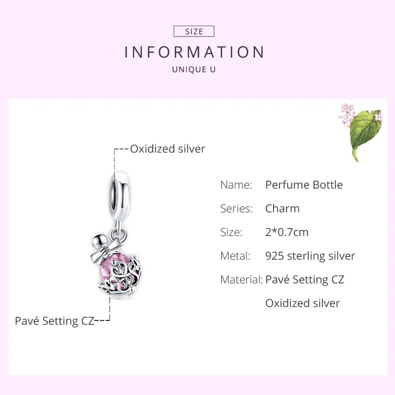 (immagine per) Charm Pendente tipo Pandora Bottiglia di profumo - SCC1734 - Visualizza 7