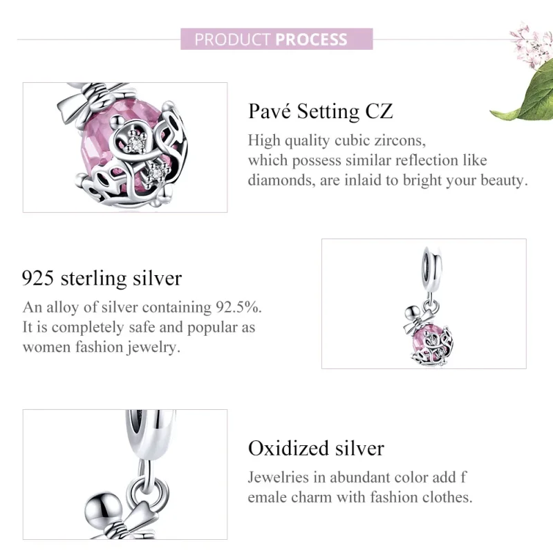 (immagine per) Charm Pendente tipo Pandora Bottiglia di profumo - SCC1734 - Visualizza 8