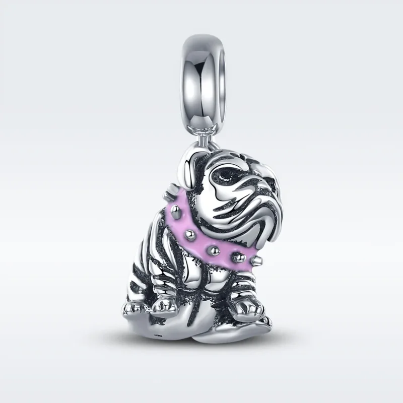(immagine per) Charm Pendente tipo Pandora Bulldog inglesi - SCC552 - Visualizza 2