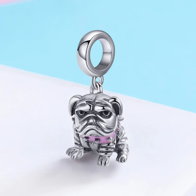 (immagine per) Charm Pendente tipo Pandora Bulldog inglesi - SCC552 - Visualizza 3