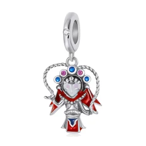 Charm Pendente tipo Pandora Burattino dell'Opera di Pechino - SCC2109 (immagine per) Charm Pendente tipo Pandora Burattino dell'Opera di Pechino - SCC2109
