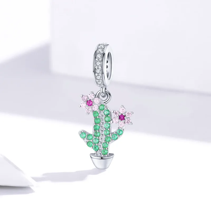 (immagine per) Charm Pendente tipo Pandora Cactus - BSC121 - Visualizza 2