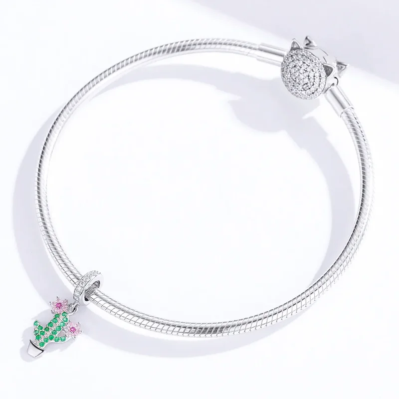 (immagine per) Charm Pendente tipo Pandora Cactus - BSC121 - Visualizza 3