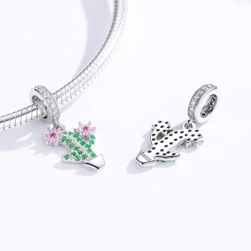 (immagine per) Charm Pendente tipo Pandora Cactus - BSC121 - Visualizza 4