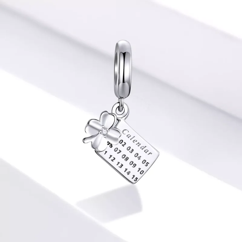 (immagine per) Charm Pendente tipo Pandora Calendario fortunato - BSC257 - Visualizza 2