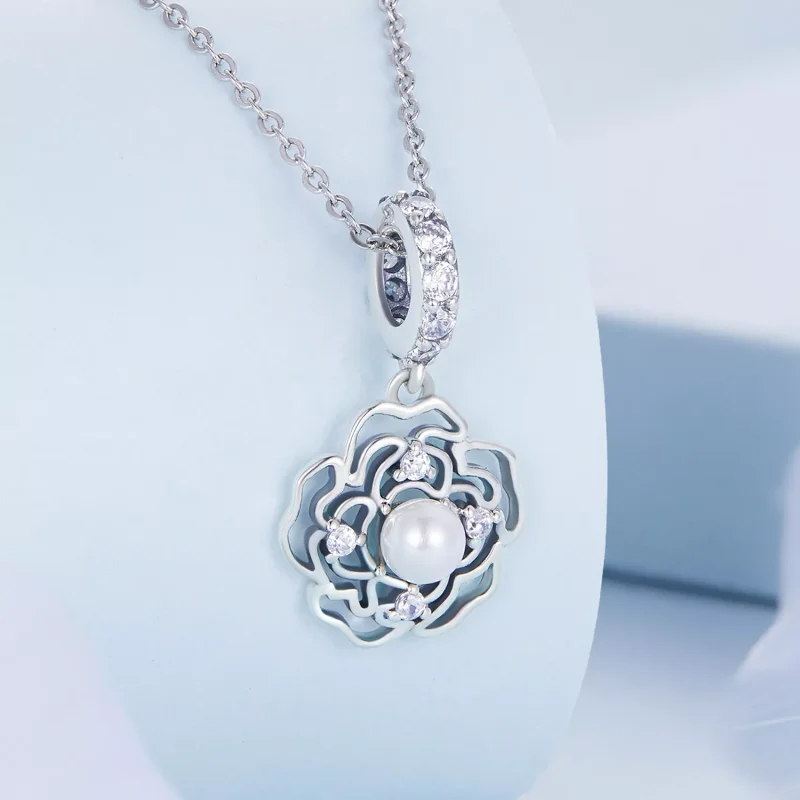 (immagine per) Charm Pendente tipo Pandora Camelia - BSC676 - Visualizza 2