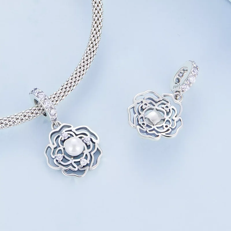 (immagine per) Charm Pendente tipo Pandora Camelia - BSC676 - Visualizza 4