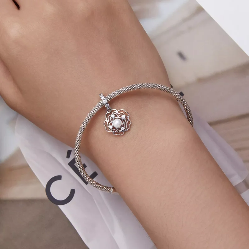 (immagine per) Charm Pendente tipo Pandora Camelia - BSC676 - Visualizza 5