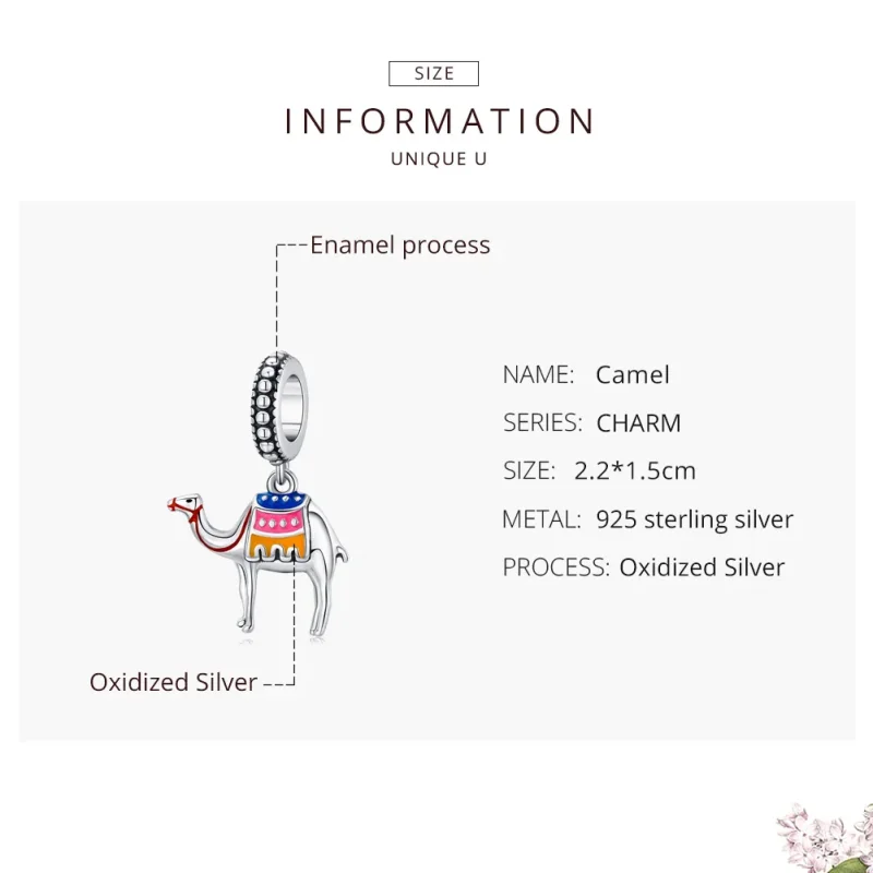 (immagine per) Charm Pendente tipo Pandora Cammello - SCC1376 - Visualizza 7