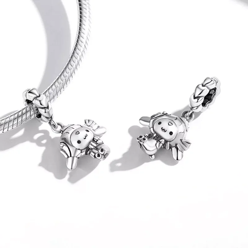 (immagine per) Charm Pendente tipo Pandora Cane carino - SCC2046 - Visualizza 4