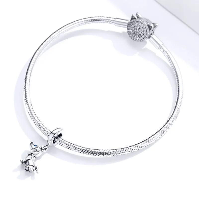 (immagine per) Charm Pendente tipo Pandora Cane robot - SCC1468 - Visualizza 3