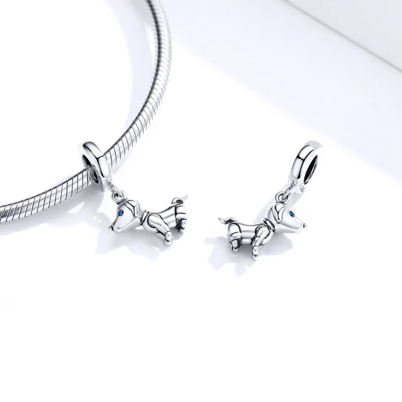 (immagine per) Charm Pendente tipo Pandora Cane robot - SCC1468 - Visualizza 4