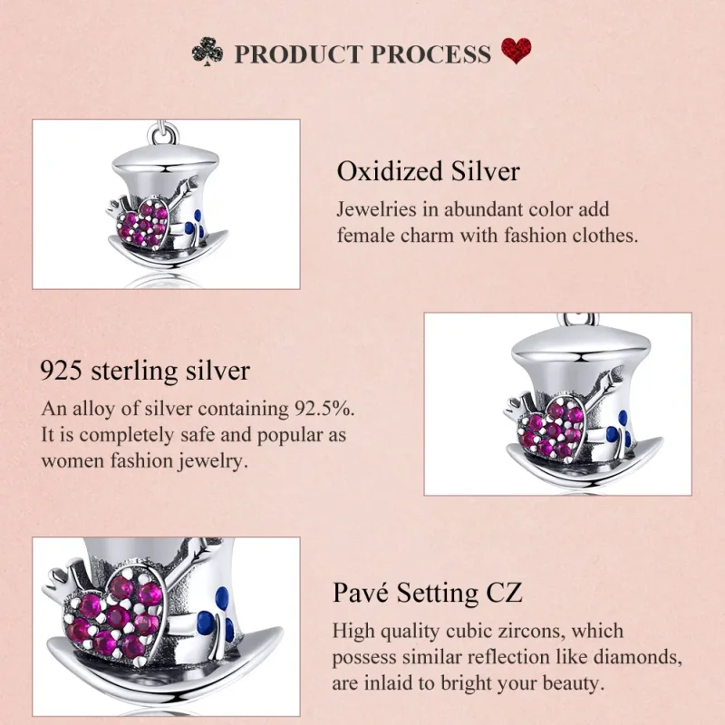 (immagine per) Charm Pendente tipo Pandora Cappello magico - SCC1441 - Visualizza 8