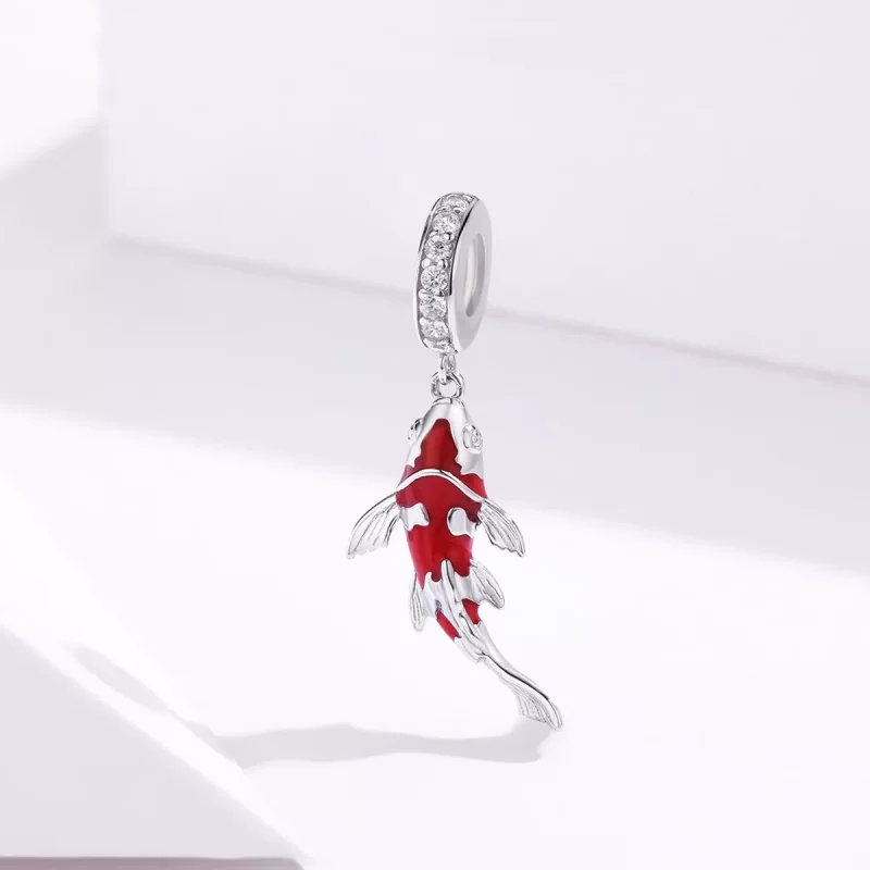 (immagine per) Charm Pendente tipo Pandora Carpa fortunata - BSC085 - Visualizza 2
