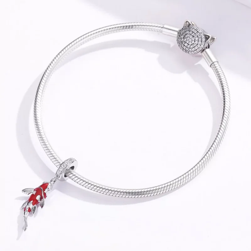 (immagine per) Charm Pendente tipo Pandora Carpa fortunata - BSC085 - Visualizza 3
