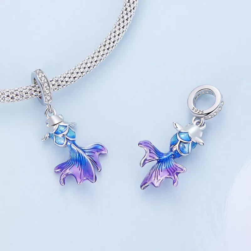 (immagine per) Charm Pendente tipo Pandora Carpa Koi - BSC684 - Visualizza 4