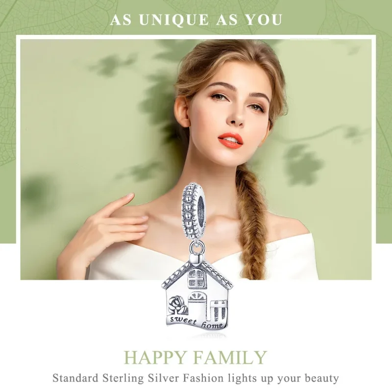 (immagine per) Charm Pendente tipo Pandora Casa felice - SCC913 - Visualizza 6