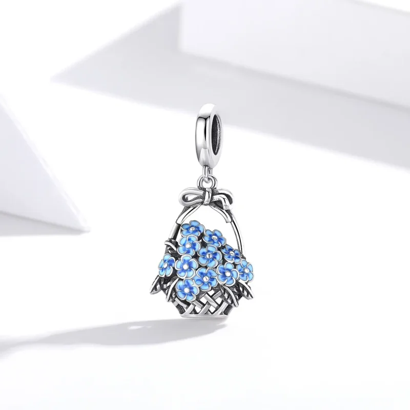 (immagine per) Charm Pendente tipo Pandora Cesto di fiori - SCC1717 - Visualizza 2