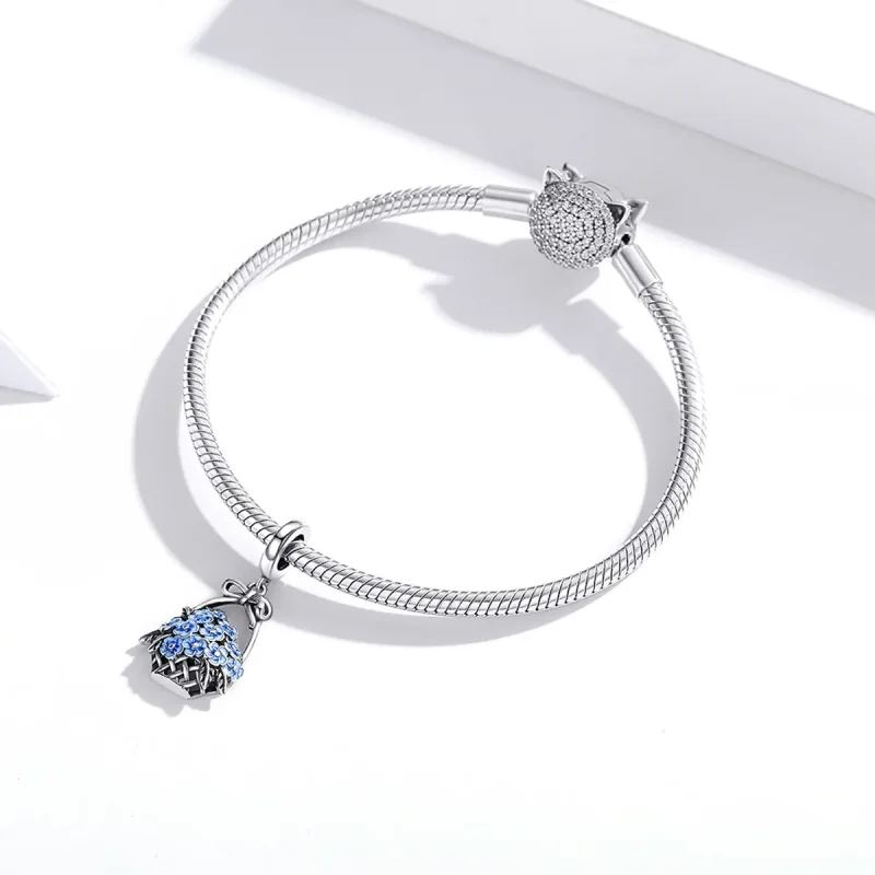 (immagine per) Charm Pendente tipo Pandora Cesto di fiori - SCC1717 - Visualizza 3