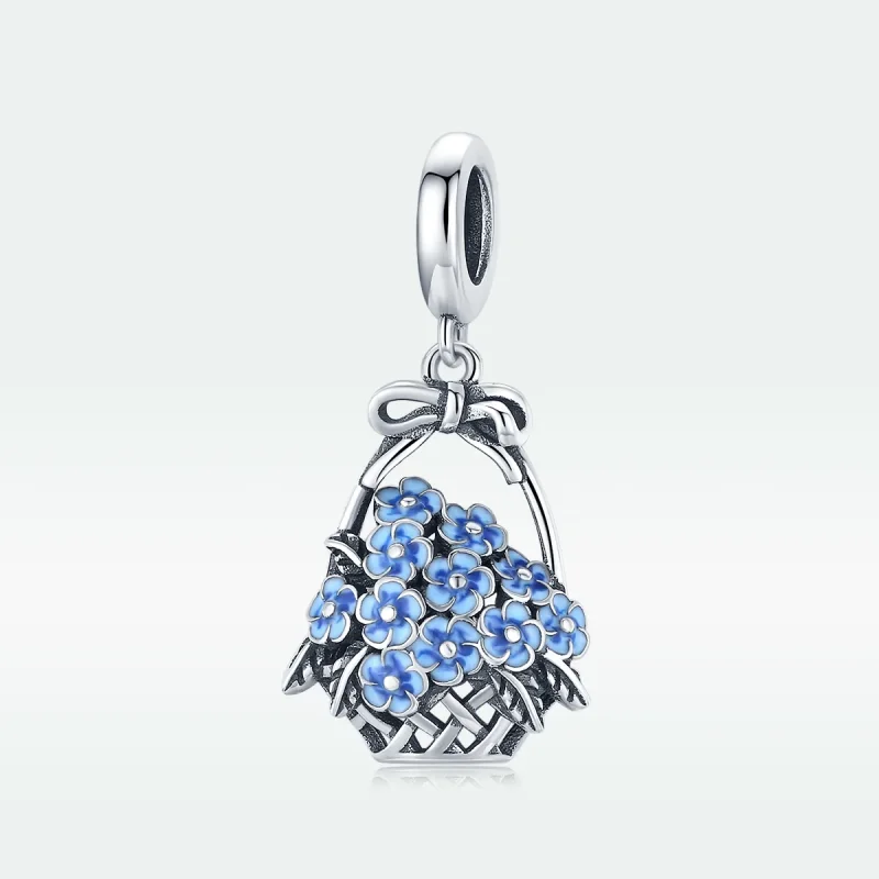 (immagine per) Charm Pendente tipo Pandora Cesto di fiori - SCC1717 - Visualizza 5