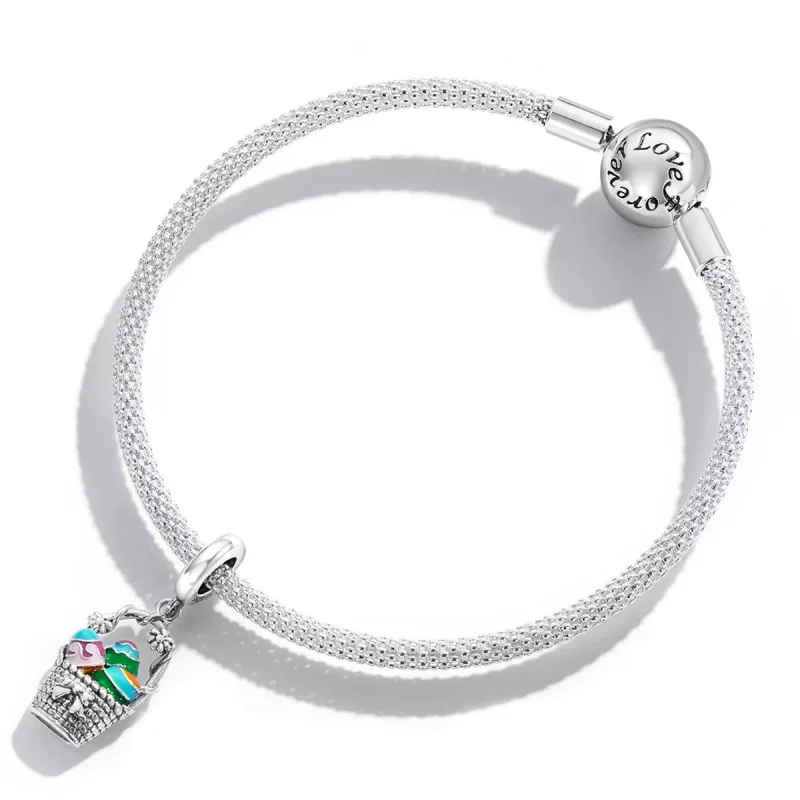 (immagine per) Charm Pendente tipo Pandora Cesto di uova - SCC2118 - Visualizza 3