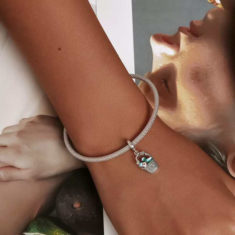 (immagine per) Charm Pendente tipo Pandora Cesto di uova - SCC2118 - Visualizza 5