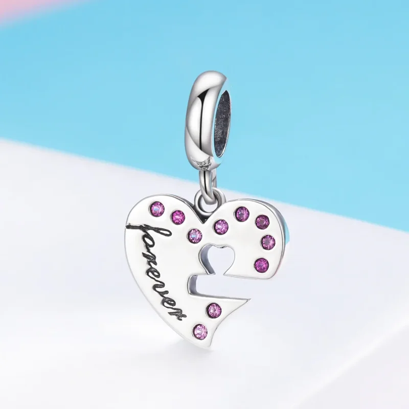 (immagine per) Charm Pendente tipo Pandora Chiave del cuore - SCC638 - Visualizza 4