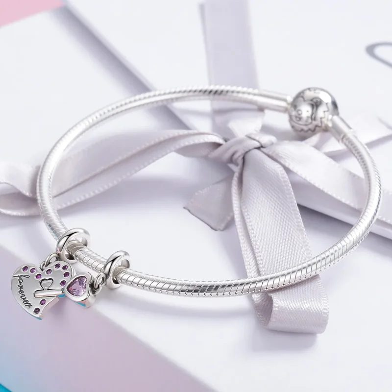 (immagine per) Charm Pendente tipo Pandora Chiave del cuore - SCC638 - Visualizza 6