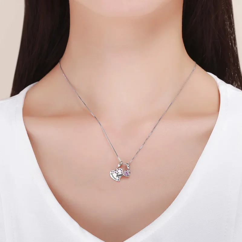 (immagine per) Charm Pendente tipo Pandora Chiave del cuore - SCC638 - Visualizza 10