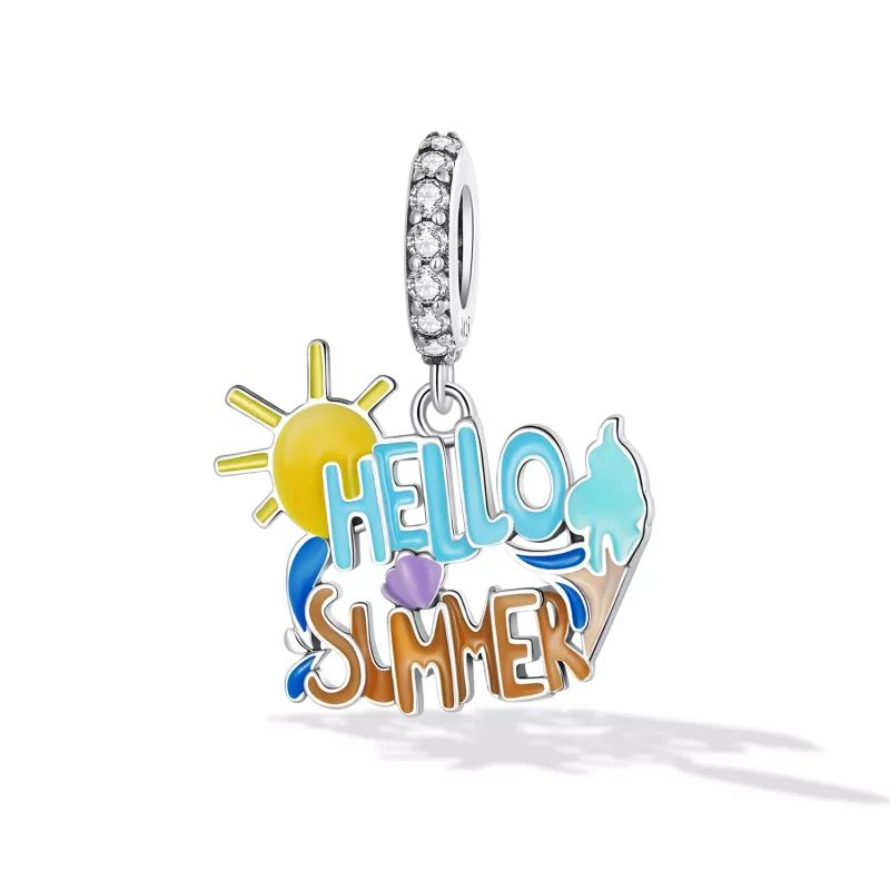 (immagine per) Charm Pendente tipo Pandora Ciao estate segno - SCC2222 - Visualizza 2