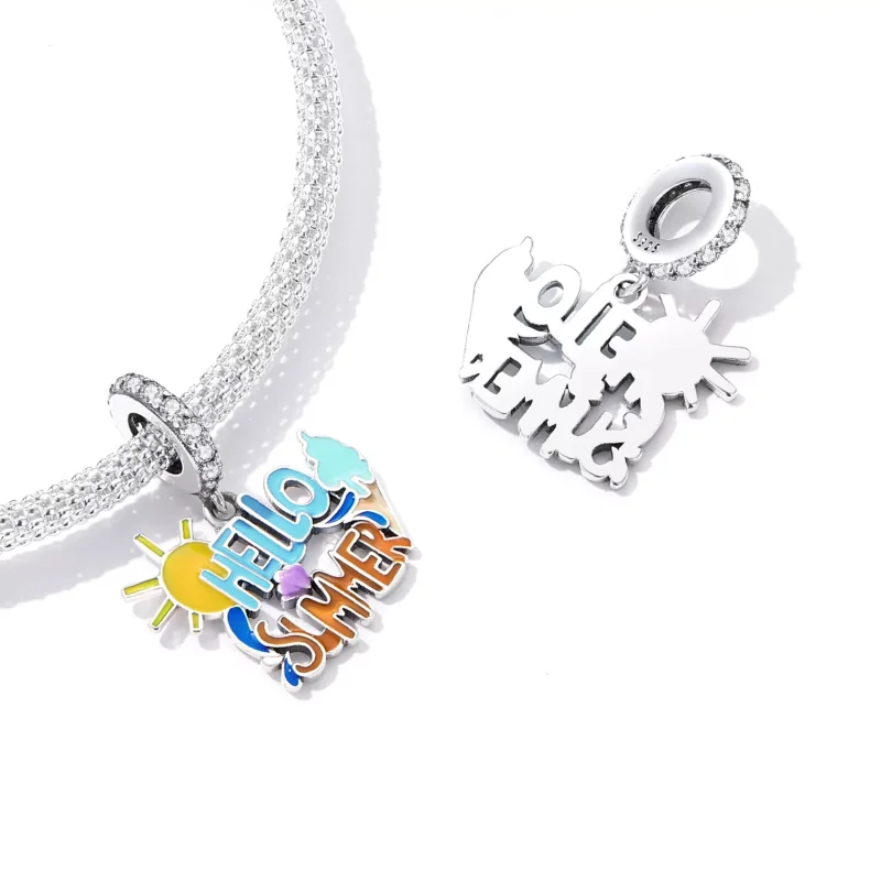 (immagine per) Charm Pendente tipo Pandora Ciao estate segno - SCC2222 - Visualizza 4