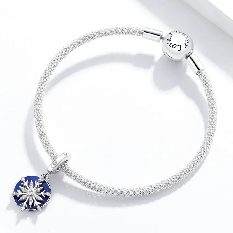(immagine per) Charm Pendente tipo Pandora Cielo notturno innevato - BSC367 - Visualizza 3