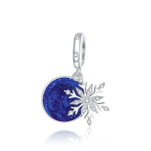 (immagine per) Charm Pendente tipo Pandora Cielo notturno innevato - BSC367