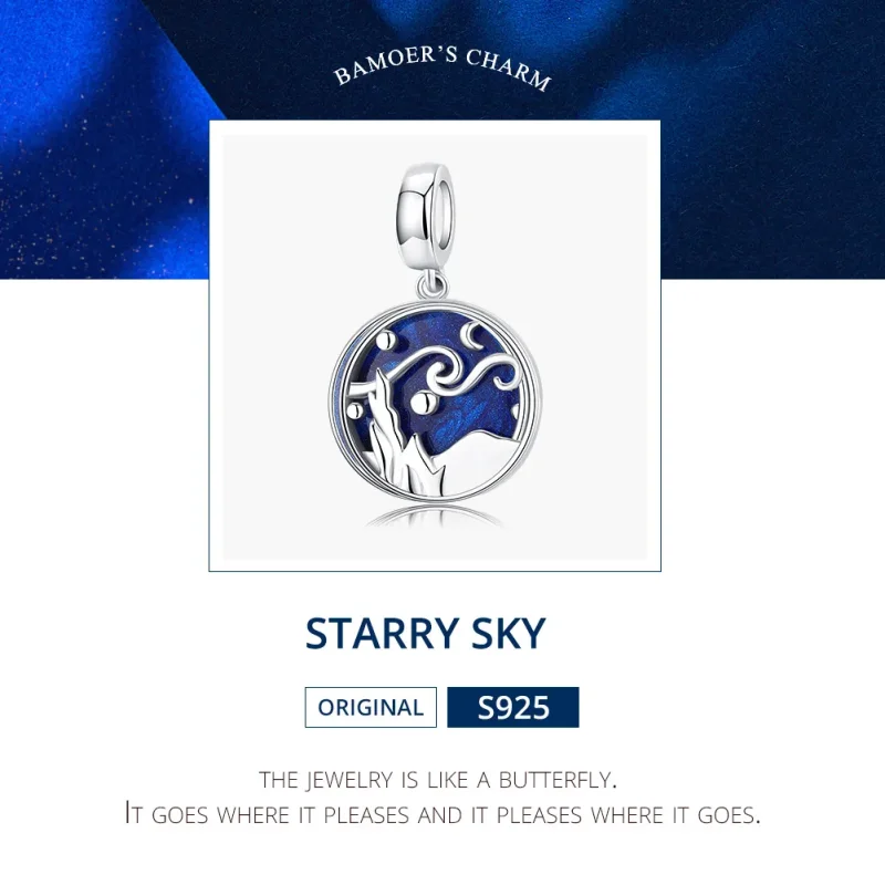 (immagine per) Charm Pendente tipo Pandora Cielo stellato - SCC1389 - Visualizza 7