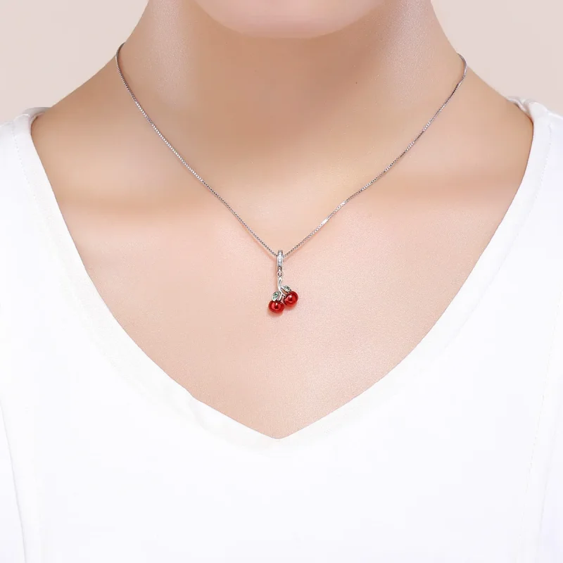 (immagine per) Charm Pendente tipo Pandora Ciliegie estive - SCC784 - Visualizza 5