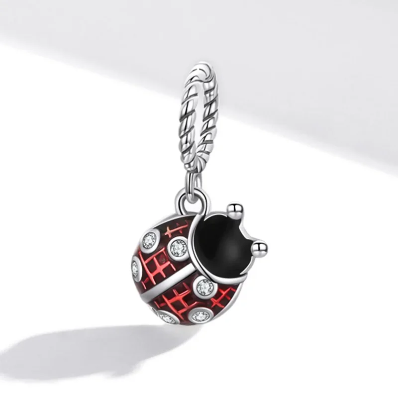 (immagine per) Charm Pendente tipo Pandora Coccinella a sei stelle - SCC1874 - Visualizza 2