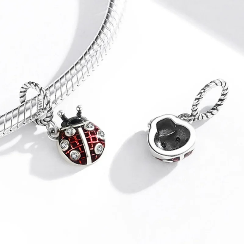 (immagine per) Charm Pendente tipo Pandora Coccinella a sei stelle - SCC1874 - Visualizza 3