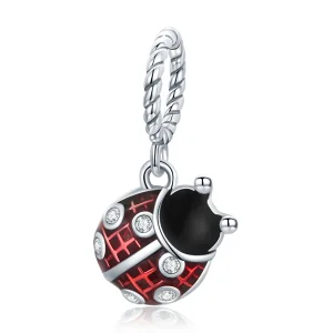 (immagine per) Charm Pendente tipo Pandora Coccinella a sei stelle - SCC1874