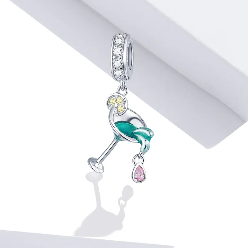 (immagine per) Charm Pendente tipo Pandora Cocktail estivo - BSC262 - Visualizza 2