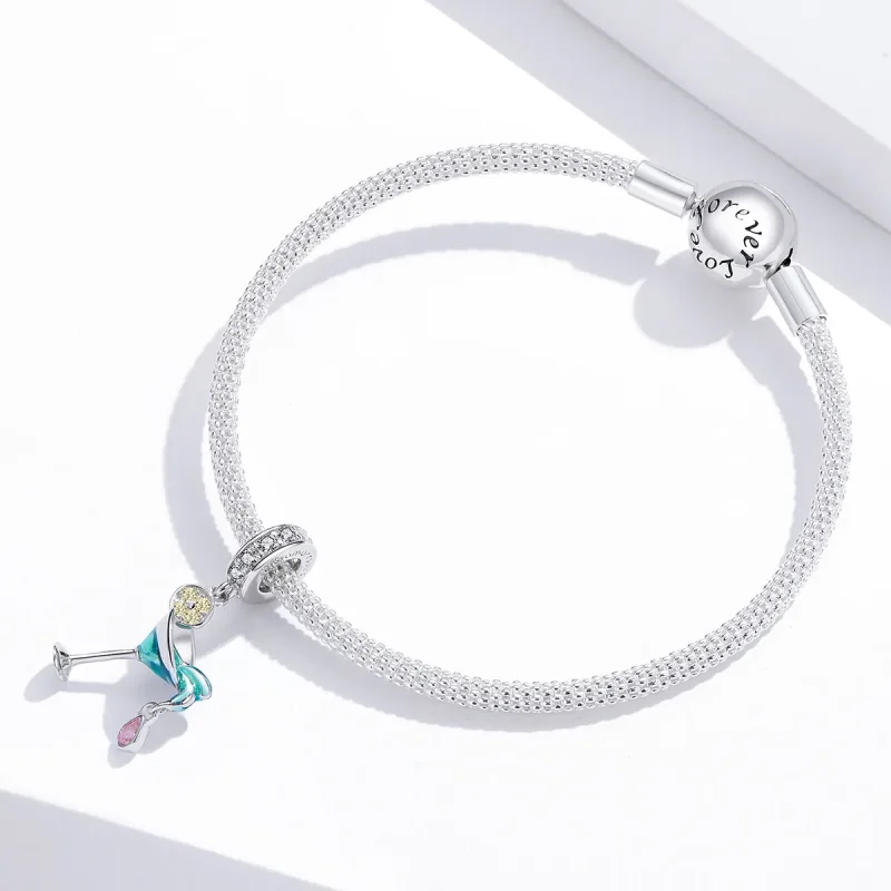 (immagine per) Charm Pendente tipo Pandora Cocktail estivo - BSC262 - Visualizza 3