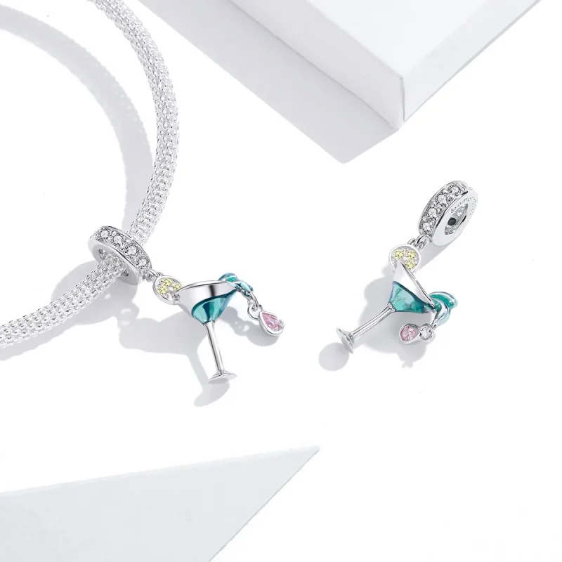(immagine per) Charm Pendente tipo Pandora Cocktail estivo - BSC262 - Visualizza 4