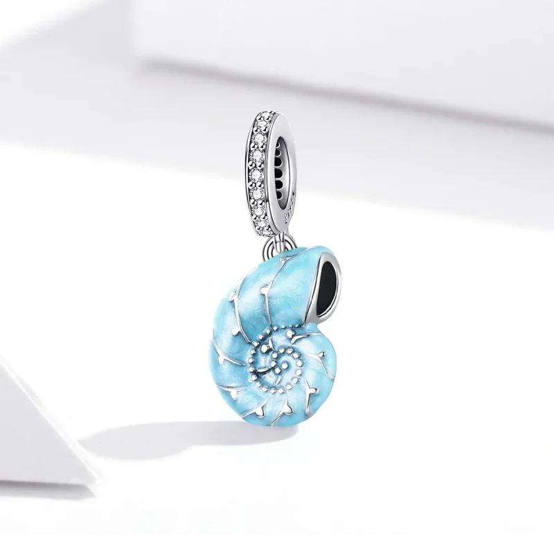 (immagine per) Charm Pendente tipo Pandora Conchiglia blu - SCC1560 - Visualizza 3