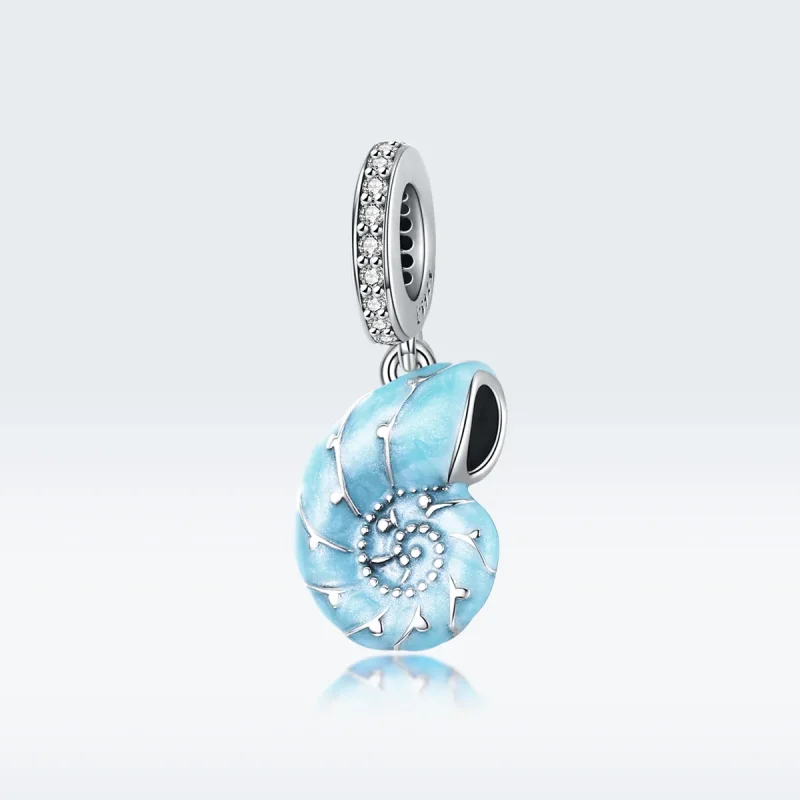(immagine per) Charm Pendente tipo Pandora Conchiglia blu - SCC1560 - Visualizza 5