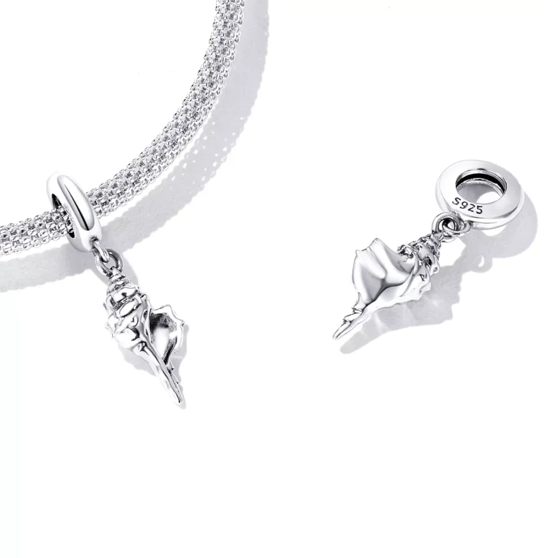 (immagine per) Charm Pendente tipo Pandora Conchiglia d'argento - SCC2235 - Visualizza 4
