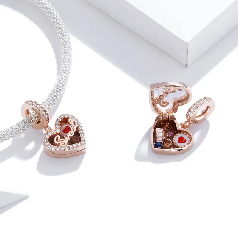 (immagine per) Charm Pendente tipo Pandora Confezione regalo di cioccolato - SCC1670 - Visualizza 4