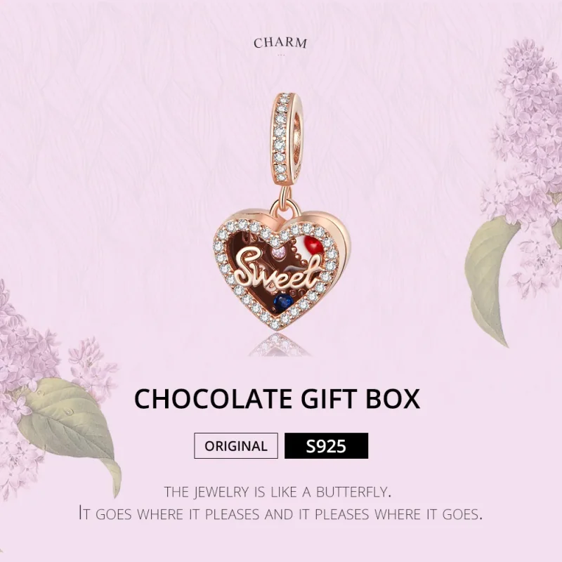 (immagine per) Charm Pendente tipo Pandora Confezione regalo di cioccolato - SCC1670 - Visualizza 6