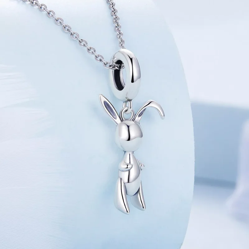 (immagine per) Charm Pendente tipo Pandora Coniglietto a palloncino - BSC692 - Visualizza 2